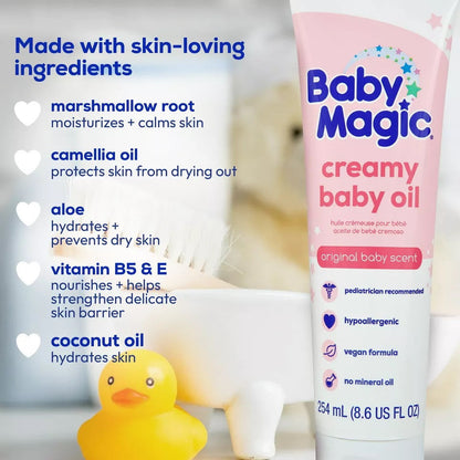 Baby Magic Creamy Baby Oil Original Scent - 254ml Baby Magic