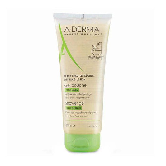 A-Derma Fragile Skin Ultra-Rich Shower Gel - 200ml A-DERMA