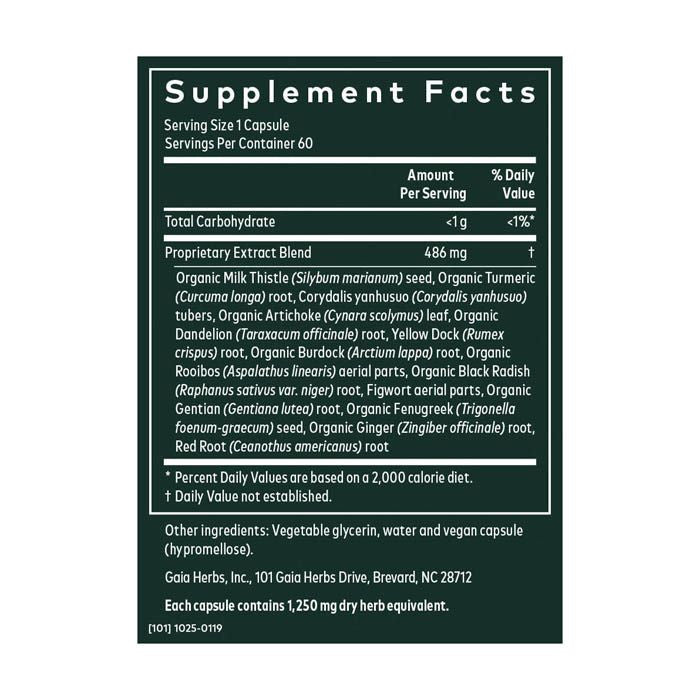 Gaia Herbs Liver Cleanse - 60 Capsules Gaia Herbs