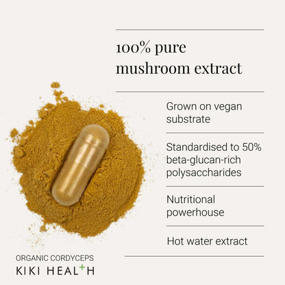 KIKI Health Organic Cordyceps - 60 Capsules KIKI Health