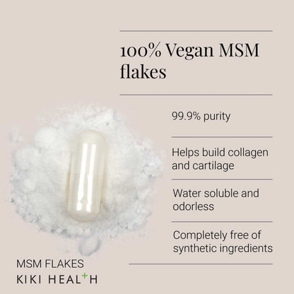 KIKI Health MSM Flakes - 100 Capsules KIKI Health