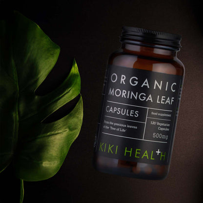 KIKI Health Organic Moringa Leaf 500mg - 120 Capsules KIKI Health