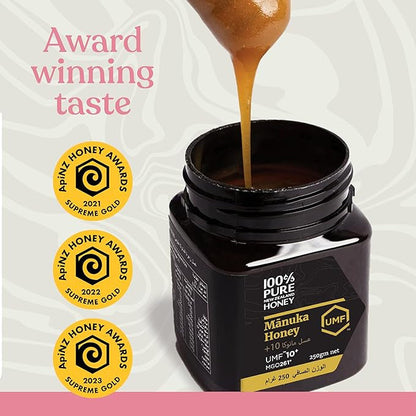 100% Pure New Zealand Manuka Honey UMF10+ MGO263+ 250g 100% Pure
