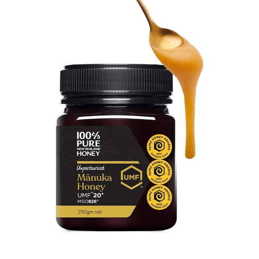 Pure 100% New Zealand Manuka Honey UMF20+ MGO826+ 250g Pure 100%