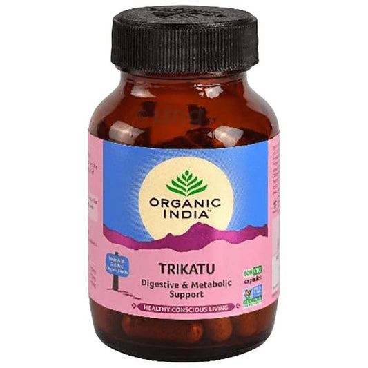 Organic India Trikatu Digestive & Metabolic Support - 90 Capsules Organic India
