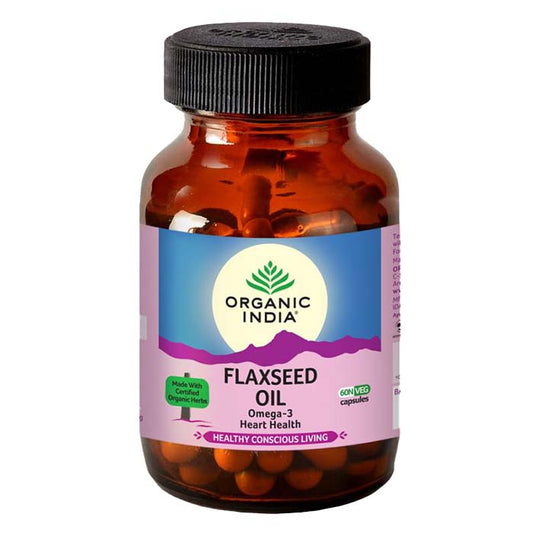 Organic India Flaxseed Oil - 60 Capsules Organic India