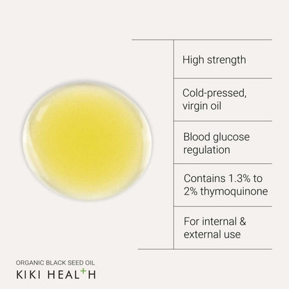 KIKI Health Organic Black Seed Oil - 125ml KIKI Health
