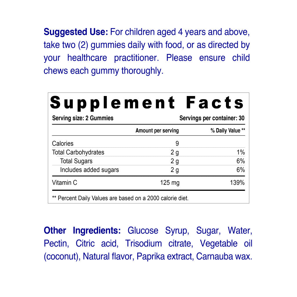 Nordic Sunshine Vitamin C Gummies for Kids & Adults – Immune Support, Antioxidant, Gelatin-Free, Tangerine Flavor – 60’s Nordic Sunshine