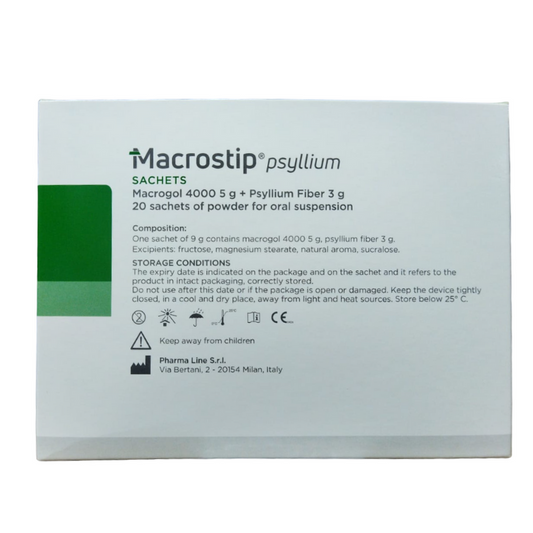 Macrostip Psyllium Sachet 9gm X 20 Sachets Macrostip