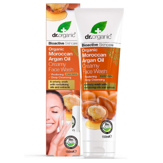 Dr.Organic Moroccan Argan oil Creamy Face Wash - 150ml Dr.Organic