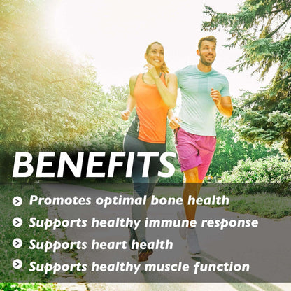 Organic Earth Vitamin D3 + K2 , Supports Bone & Immune Health - 60 Capsules Organic Earth