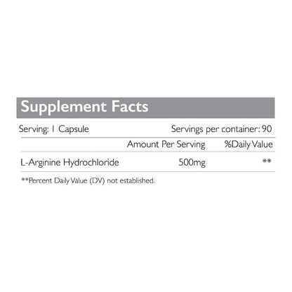 Radiant Platinum L-Arginine 500mg, Nitric Oxide Booster, Heart Health & Muscle Recovery Support - 90 Capsules Radiant Platinum