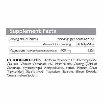 Radiant Platinum Magnesium 400mg, Stress Relief, Sleep, Muscle Recovery & Nerve Support 90 Tablets Radiant Platinum