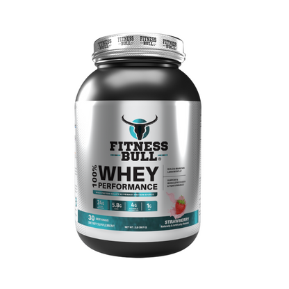 Fitness Bull 100% Whey Protein Strawberry 2LB Fitness Bull
