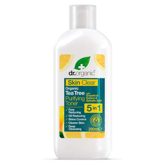 Dr.Organic Skin Clear 5 In 1 Tea Tree Toner - 200ml Dr.Organic
