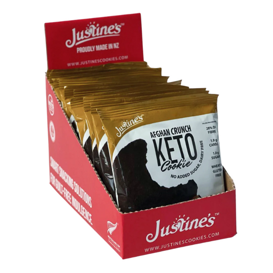 Justine's Afghan Crunch Keto Cookie - 40g x 12s Justine's