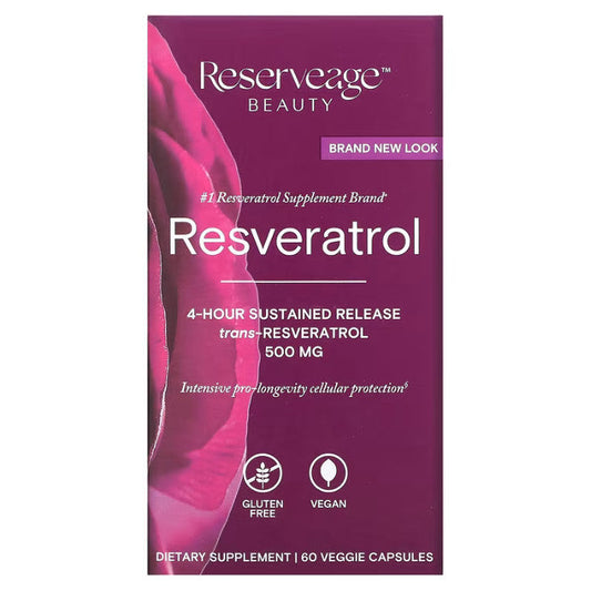 Reserveage Resveratrol 500mg Sustained Release V-Capsules 30s Reserveage