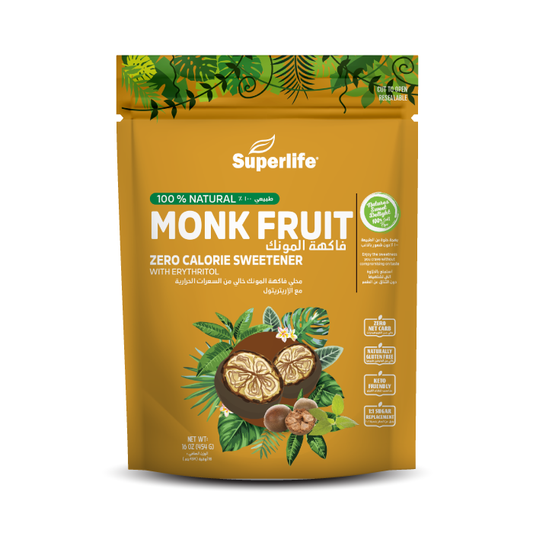 Superlife Monk Fruit With Erythritol Sweetener - 454g Superlife