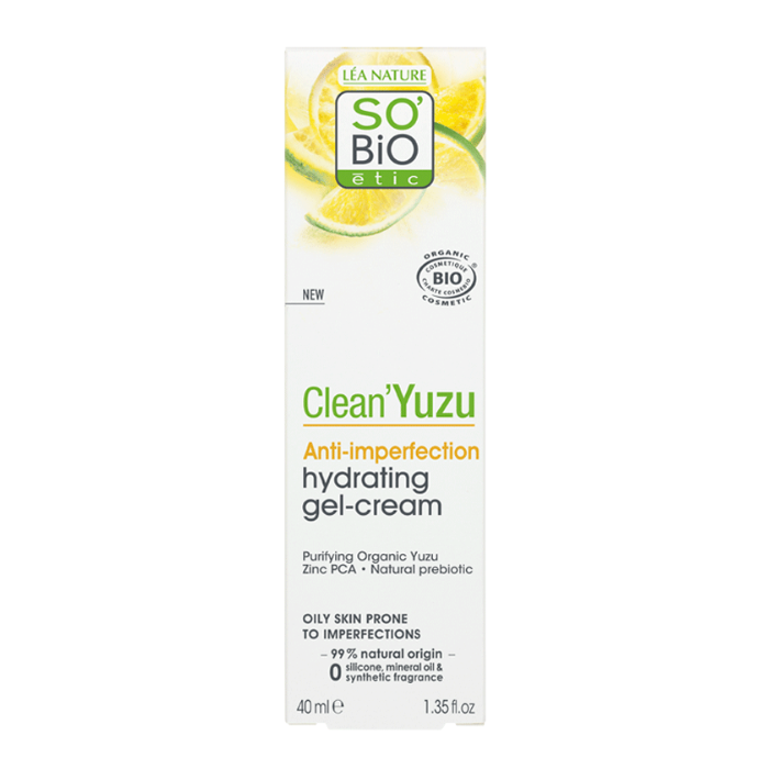 So Bio Etic Organic Clean Yuzu Hydrating Gel Cream 40ml So Bio Etic