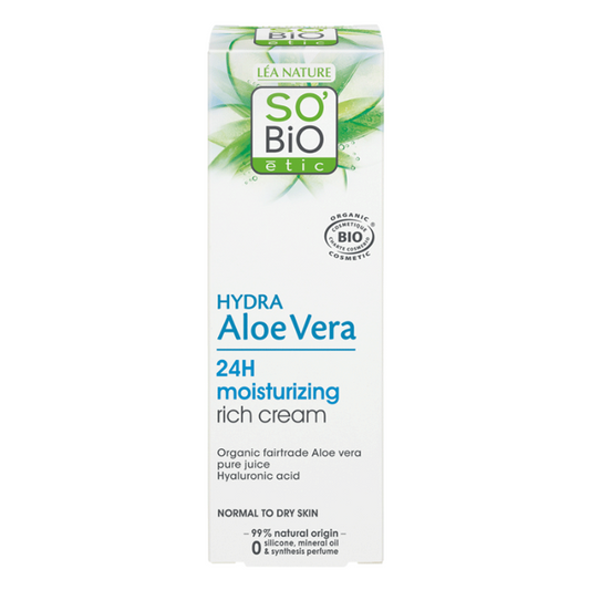 So Bio Etic Organic Hydra Aloe Vera 24H Moisturizing Rich Cream 50ml So Bio Etic