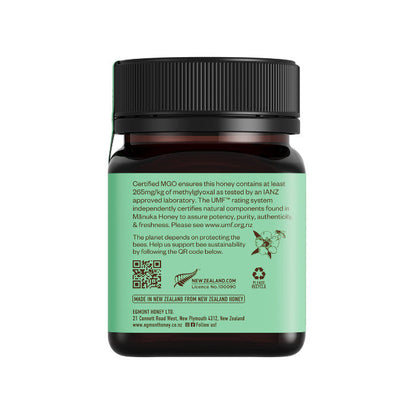 Egmont Honey Monofloral Manuka Honey 10+ UMF 265+MGO - 250g Egmont