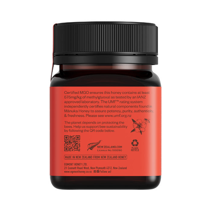 Egmont Honey Monofloral Manuka Honey 16+ UMF 575+MGO - 250g Egmont