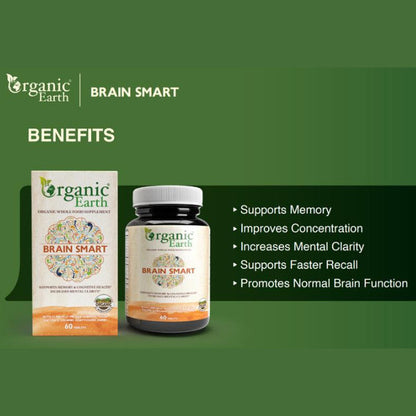 Organic Earth Brain Smart Tablets 60s Organic Earth