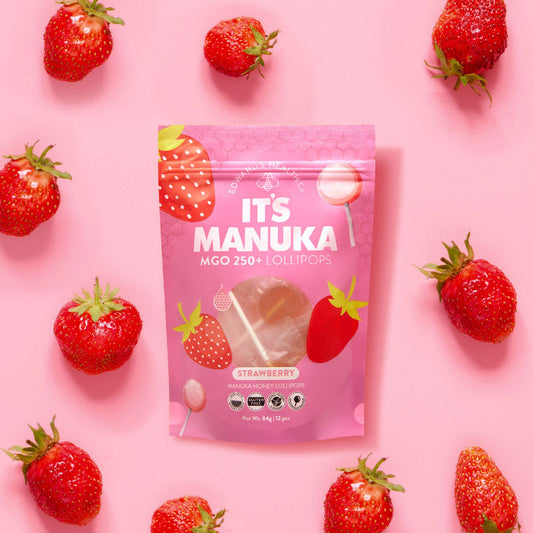 Its Manuka MGO 250+ Lollipops Strawberry 84g Its Manuka