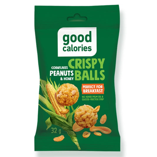 Good Calories Crispy Balls Cornflakes & Peanuts - 32g Good Calories