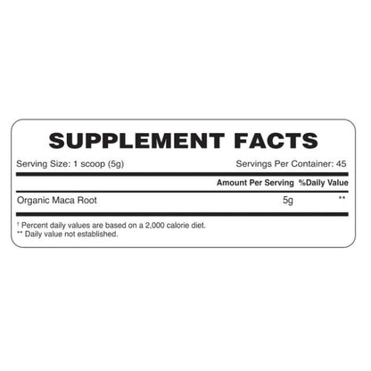 Organic Earth Organic Earth Maca Root Powder for Energy and Vitality Support - 227g - Image 3