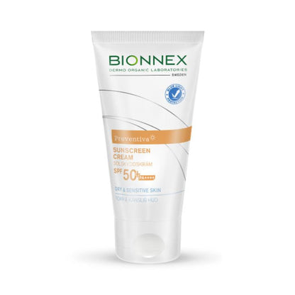 Bionnex Preventiva Sunscreen (SPF 50+) for Dry & Sensitive Skin and UVA/UVB Protection - 50ml Bionnex