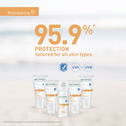 Bionnex Preventiva Sunscreen (SPF 50+) for Oily, Combination and Acne-Prone Skin, Mattifying Protection - 50ml Bionnex