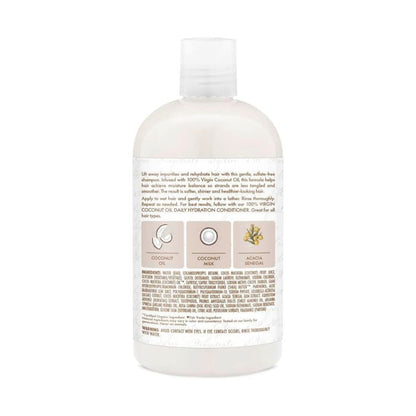 Shea Moisture 100% Virgin Coconut Oil Daily Hydration Shampoo Sulphate-Free Moisturizing Cleanser 384ml Shea Moisture