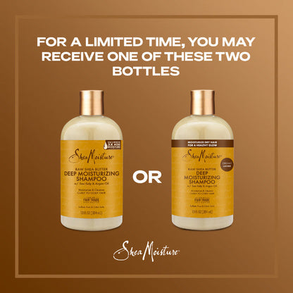 Shea Moisture Raw Shea Butter Deep Moisturizing Shampoo Sulphate-Free Cleanser for Dry and Transitioning Hair - 384ml Shea Moisture