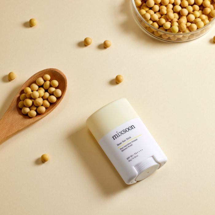Mixsoon Bean Sun Stick (SPF50) Lightweight Matte Sun Protection with Fermented Plant Extracts - 15g Mixsoon