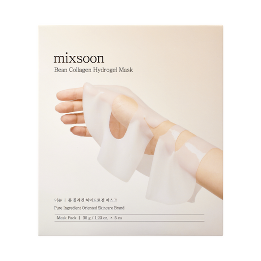 Mixsoon Bean Collagen Hydrogel Mask Pack 35g, Fermented Nutrients, Hydration, Firmness and Radiance - 5s Mixsoon