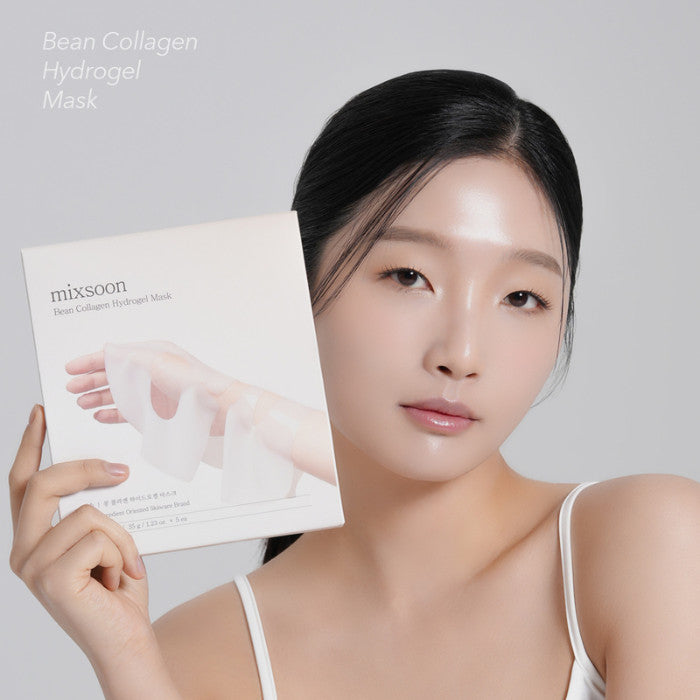 Mixsoon Bean Collagen Hydrogel Mask Pack 35g, Fermented Nutrients, Hydration, Firmness and Radiance - 5s Mixsoon