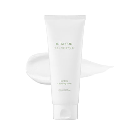 Mixsoon Centella Cleansing Foam, Low pH Gentle Cleanser with Salicylic Acid - 150ml Mixsoon