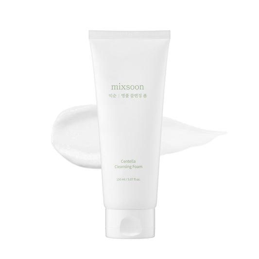 Mixsoon Centella Cleansing Foam, Low pH Gentle Cleanser with Salicylic Acid - 150ml Mixsoon