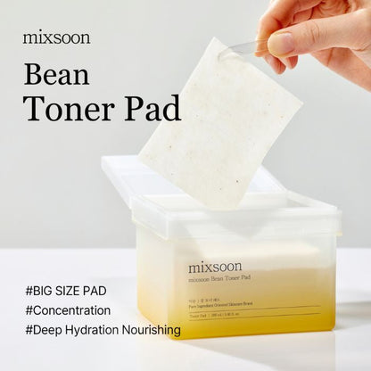 Mixsoon Bean Toner Pad 70s Deep Hydration, Firming, Soothing, and Nourishing - 180ml Mixsoon