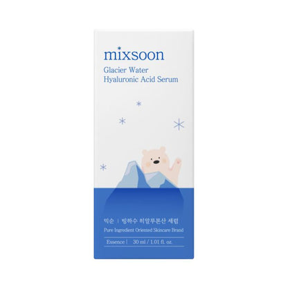 Mixsoon Glacier Water Hyaluronic Acid, Deep Hydration and Skin Barrier Strengthening Serum -30ml Mixsoon