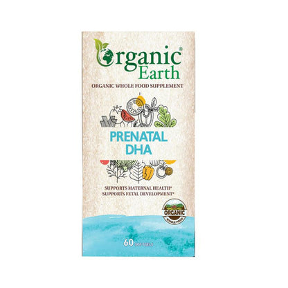 Organic Earth Organic Earth Prenatal DHA for Pregnancy and Lactation Support - 60 Softgels - Image 1