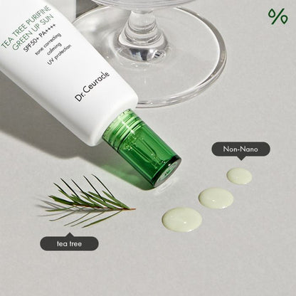 Dr. Ceuracle Tea Tree Purifine Green Up Sun (SPF50+) Calming Sunscreen - 50ml Dr. Ceuracle