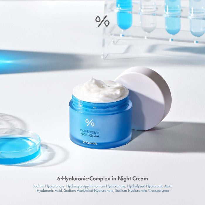 Dr. Ceuracle Hyal Reyouth Night Cream, Deep Hydration Overnight Repair Moisturizer - 60g Dr. Ceuracle