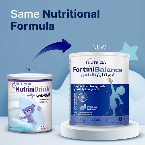Nutricia NutriniDrink Children's Milk Special Formula For 12+ Months Neutral Flavour 400g Nutricia