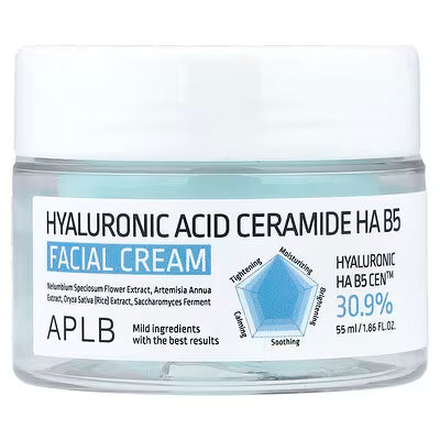 APLB, Hyaluronic Acid Ceramide HA B5 Facial Cream, 1.86 fl oz (55 ml) APLB
