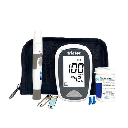Trister 2 In 1 Blood Glucose + B -Ketone Monitoring System Model-TS 021BGK Trister
