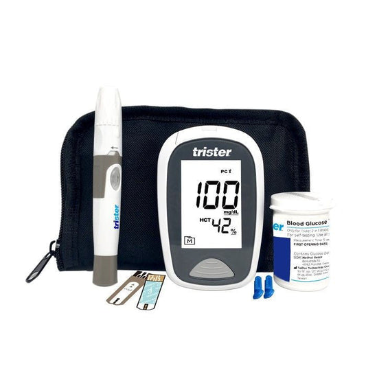 Trister 2 In 1 Blood Glucose + B -Ketone Monitoring System Model-TS 021BGK Trister