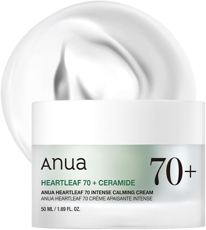 Anua Heartleaf 70% Intense Calming Facial Cream For Dry & Sensitive Skin - 50ml Anua