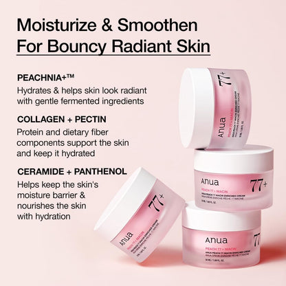 Anua Peach 77% Niacinamide Enriched Moisturizing Cream - 50ml Anua